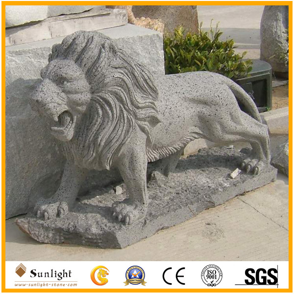G603 granite lions sculpture