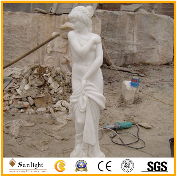 White Marble Sculpture Women Figure S