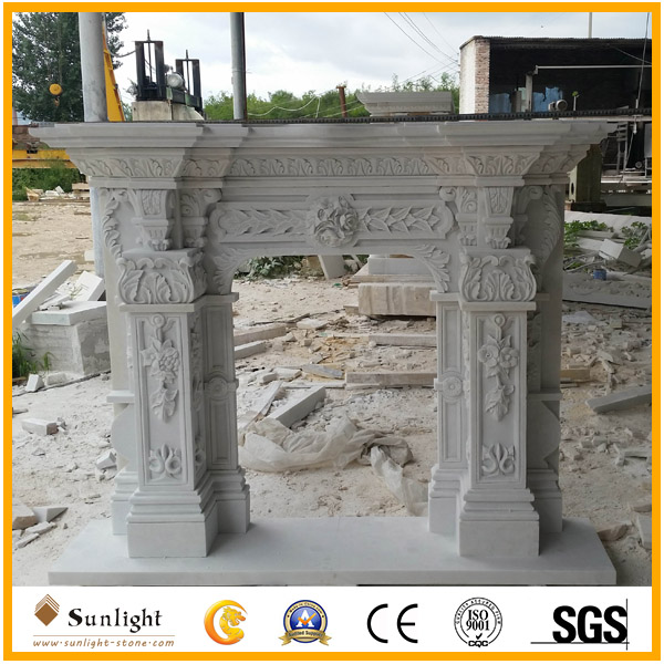 white marble fireplace mantel for sal