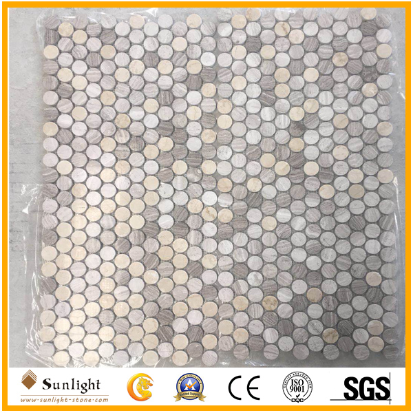 mixed color marble mosaic tiles