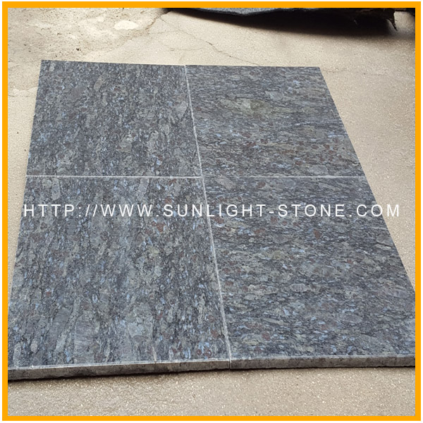 butterfly blue polished granite tiles