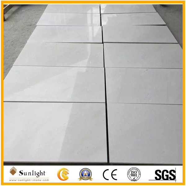 Snow white marble flooring tiles