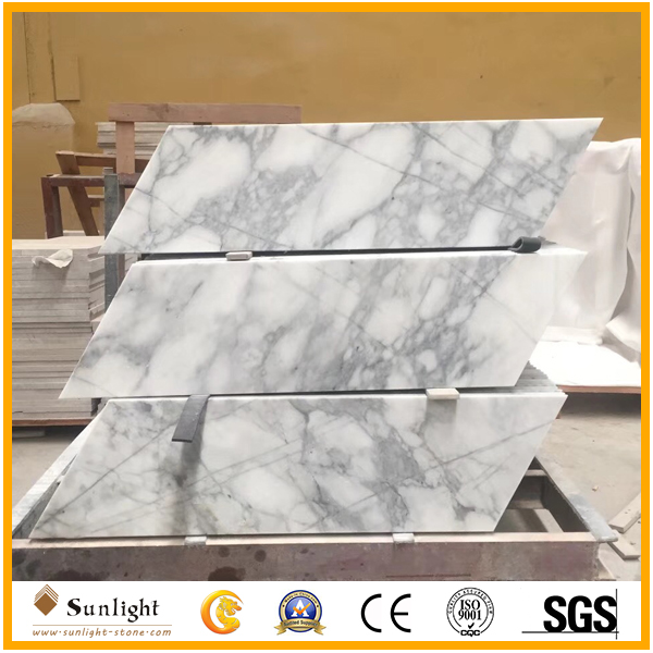 China Calacatta White marble tiles