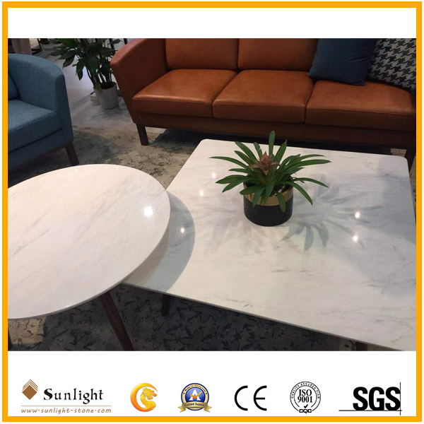 round white marble table top