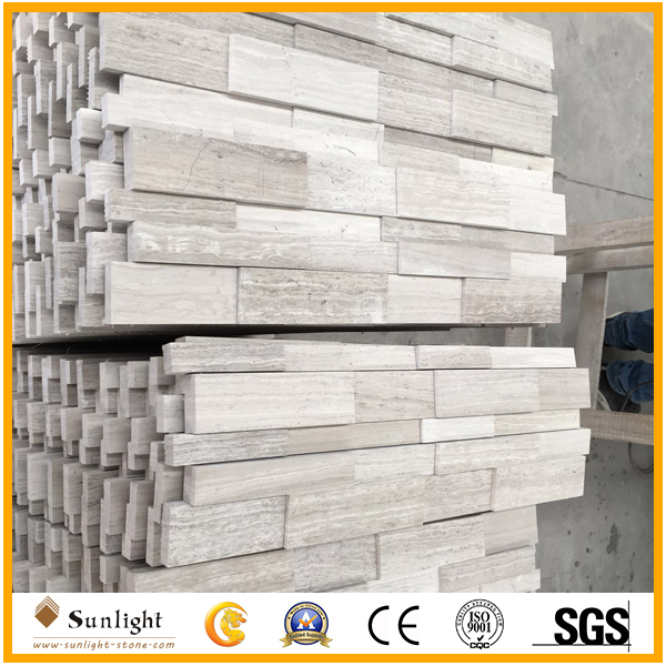 wood vein white marble culture stone