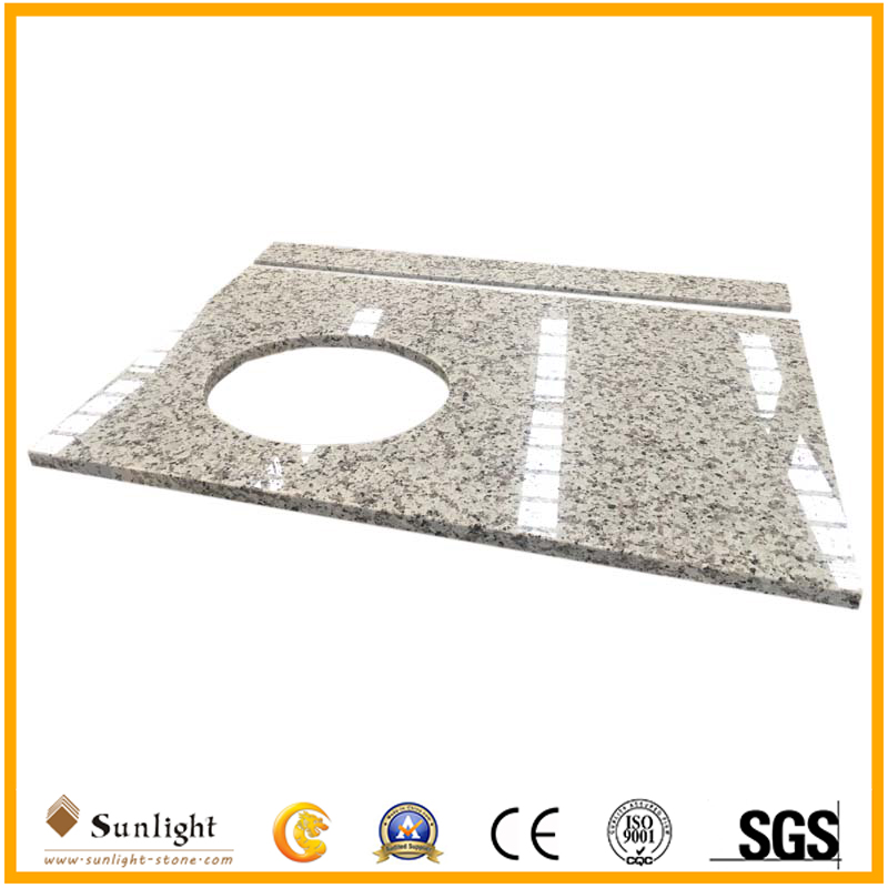Bala White Granite Polished vanity to