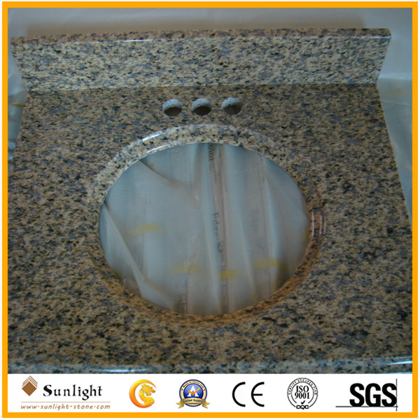 tiger skin yellow vanity tops with ov