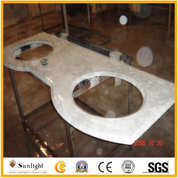 Italy Carrara white marble vanity top