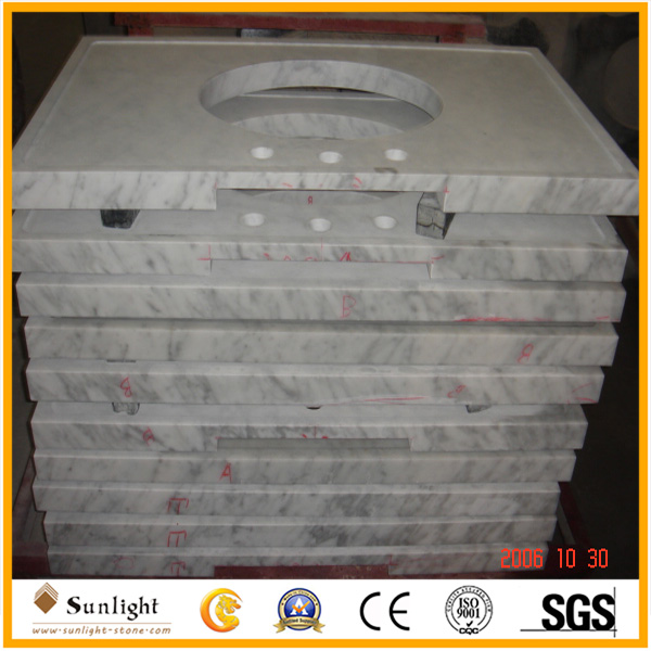 Italy Carrara white marble vanity top