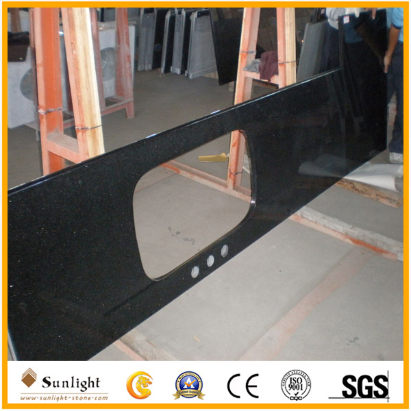 black galaxy granite prefab kitchen t
