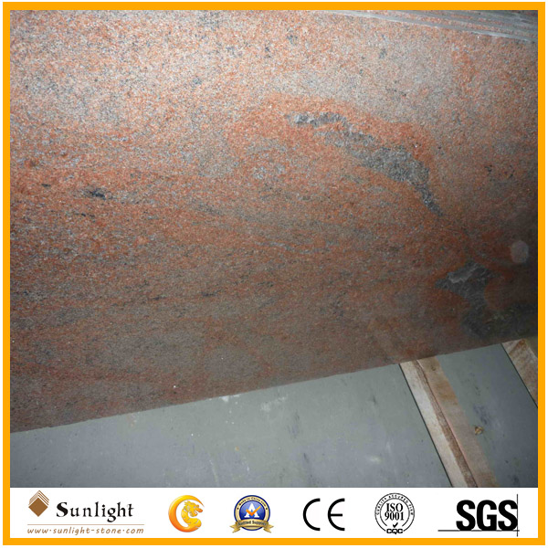 Multicolor red granite