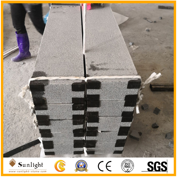 G654 Padang Dark Granite kerbstone