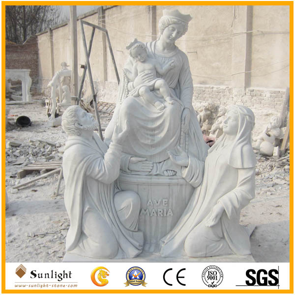 Customized hand carved natrual white 