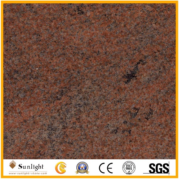 India Multicolor Red Granite Slabs fo