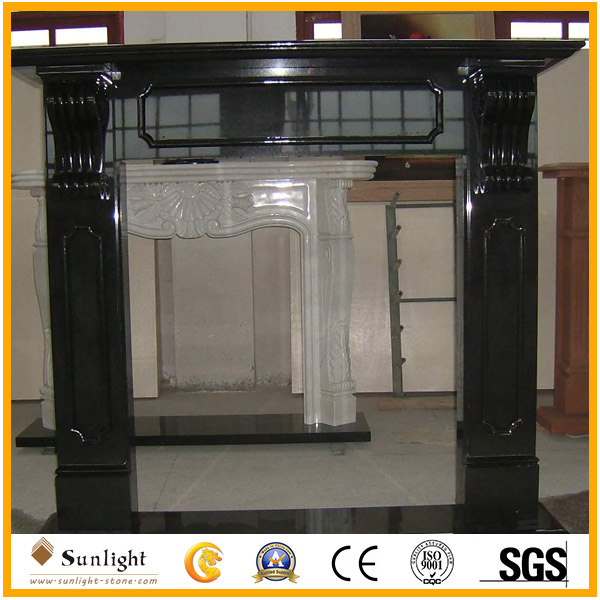 black Jade fireplace mantel