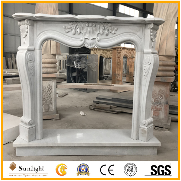 china white marble wall fireplace man