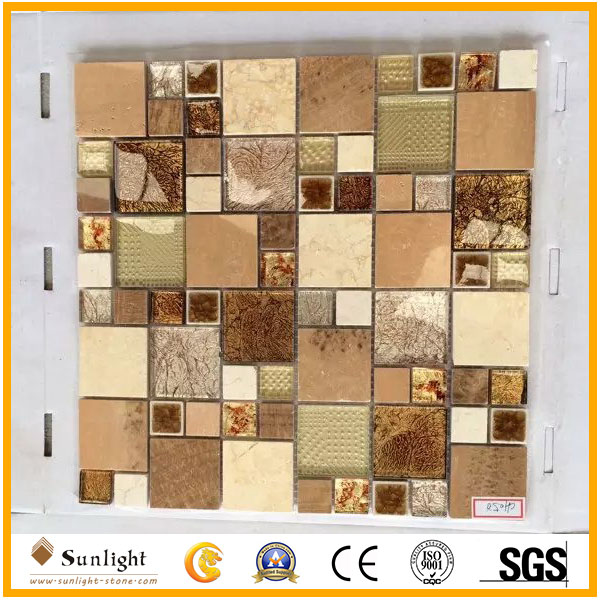 Mixcolor Polished Crystal Glass Mosai