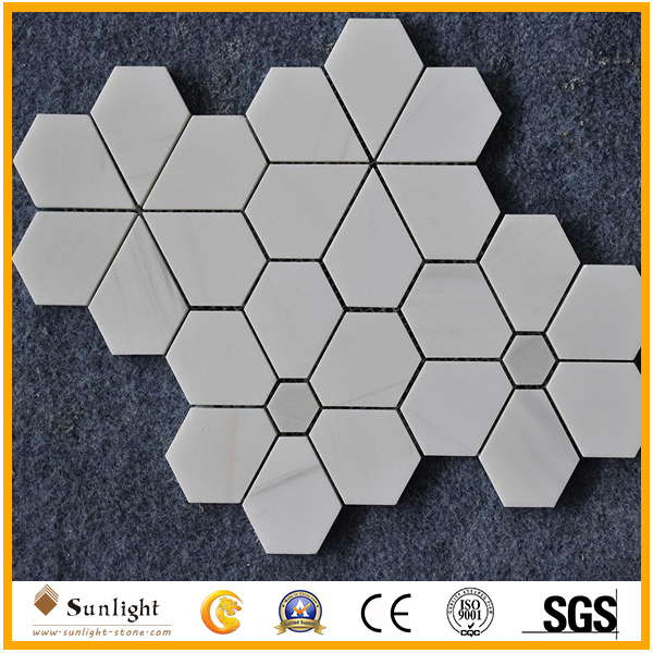 Sunflower White Natural Marble Mosaic