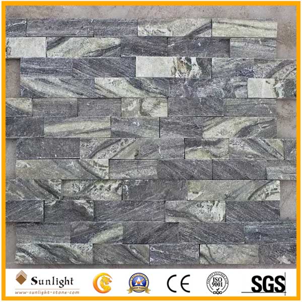 Stacked Green slate culture stone