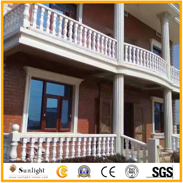 Natural white Marble balustrade for B