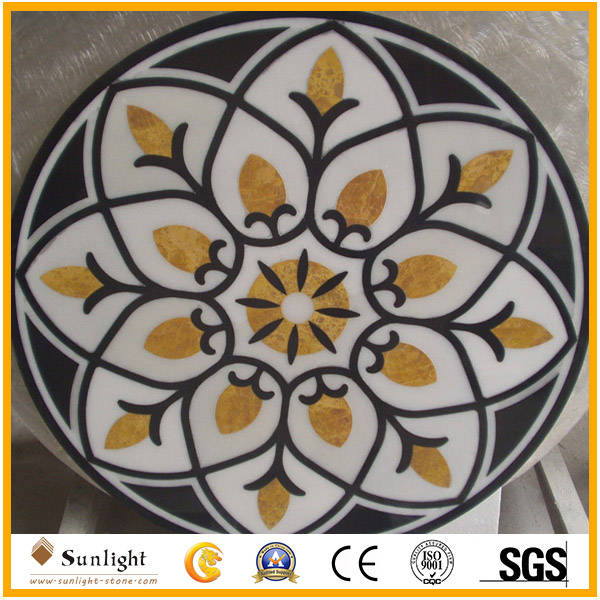 Natural Marble Stone Waterjet Medalli