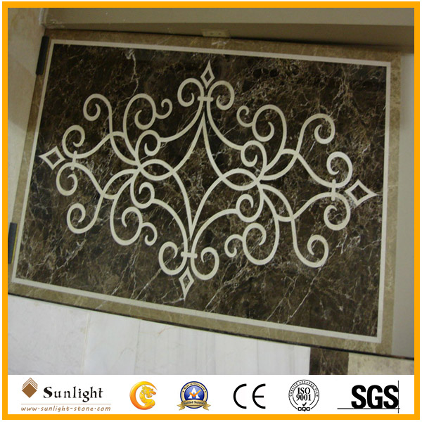 Natural Water Jet Marble Floor Medall