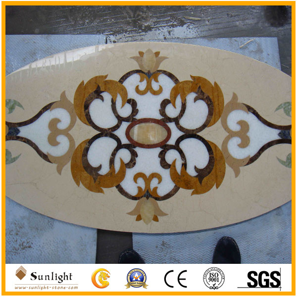 Water Jet Marble Medallions Flooring 