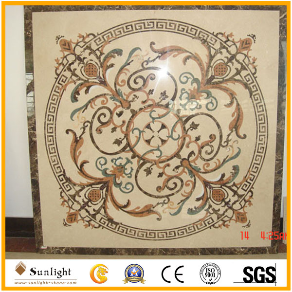 Polished Waterjet Marble Medallion Pa