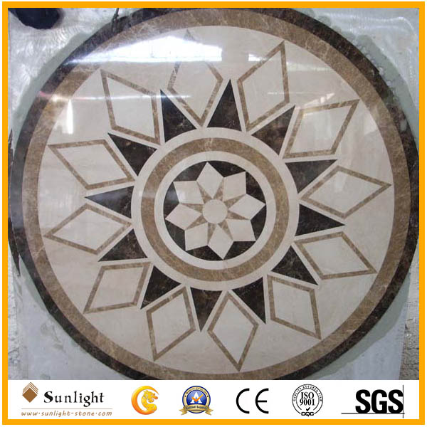 Marble Water Jet Medallion & Wate