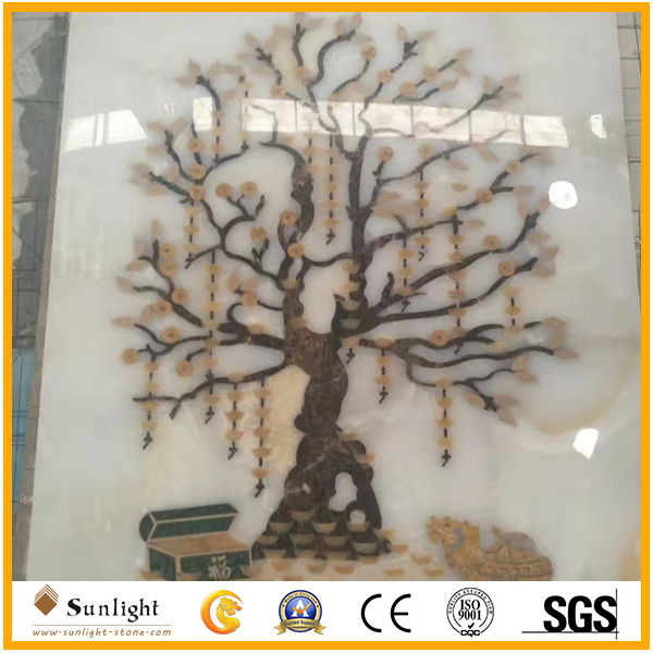 Natural Marble Medallion Water Jet fo