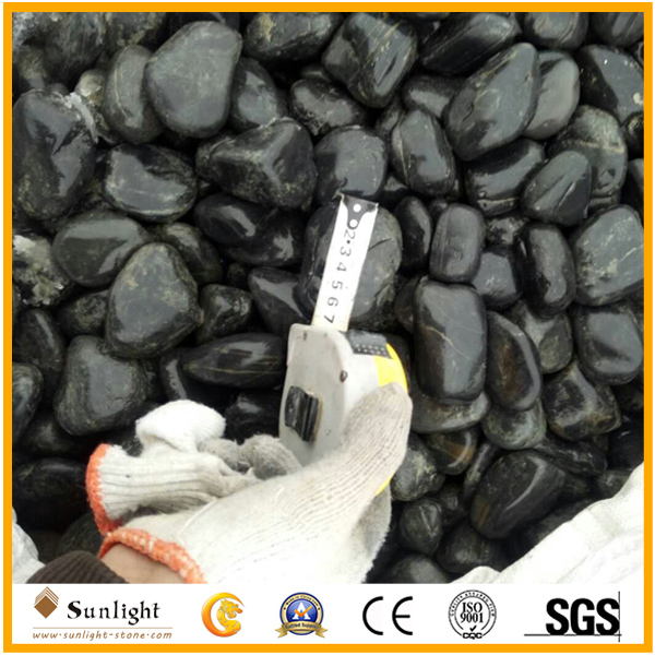 Wholesale Polished Black Pebble /Cobb