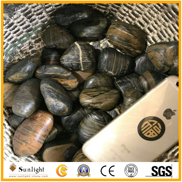 Polished Yellow/White/Black Pebbles S