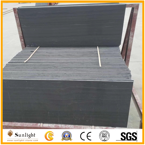 black wood marble honed/matt surface