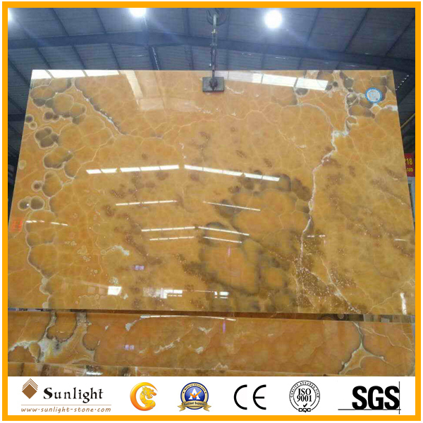 Orange onyx slabs