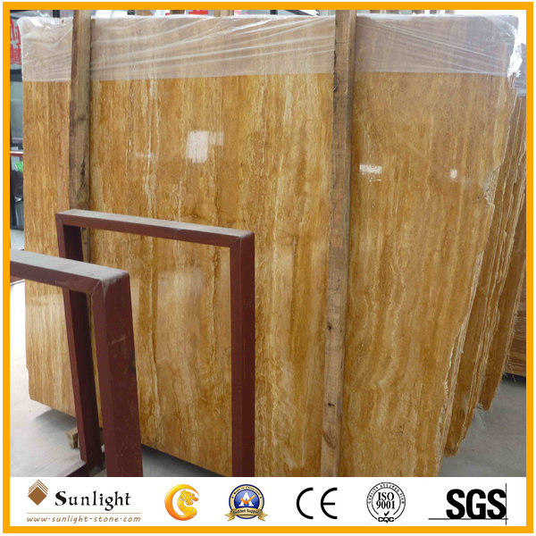 golden Travertine slabs for sale