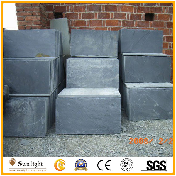 black slate wall tiles