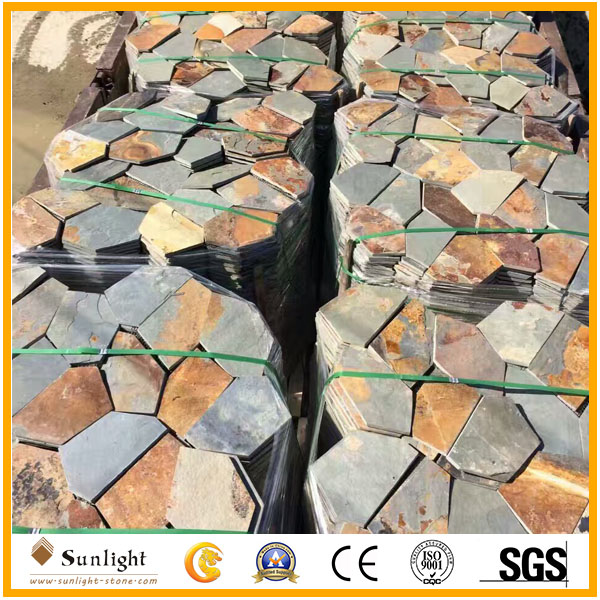 Natural Slate Culture Stone mesh tile
