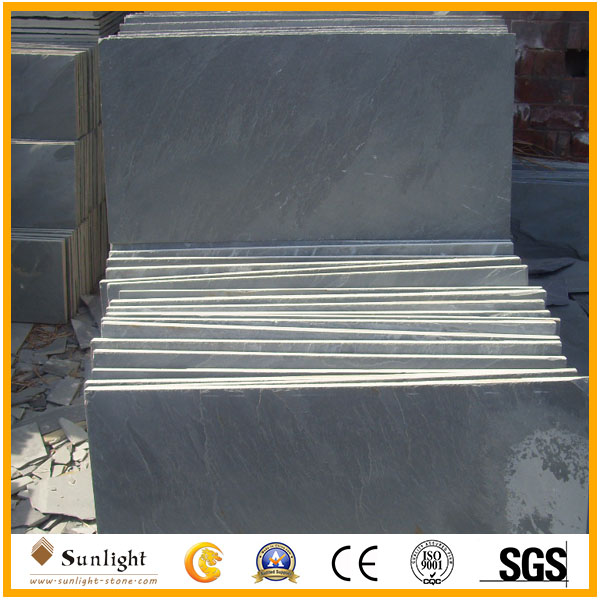 natural split surface black slate til