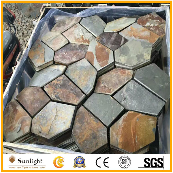 Natural rusty and mixed color Flag St