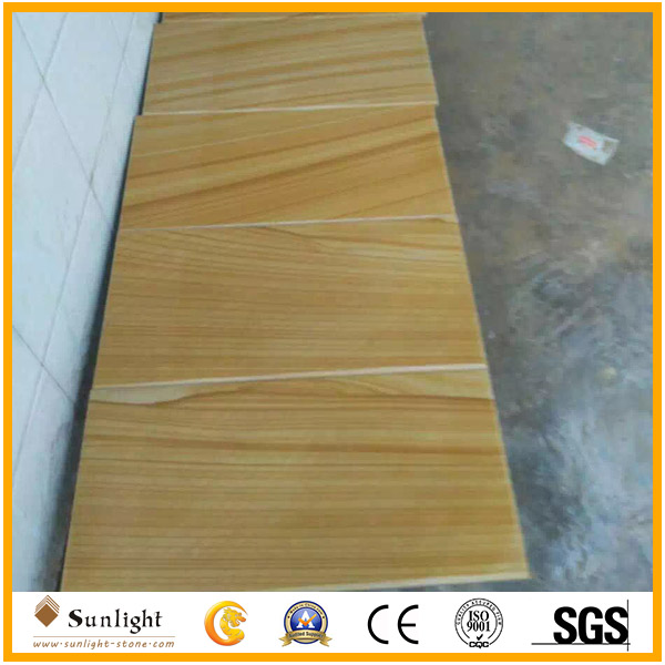 Chinese Natural Yellow Wood Vein Ston
