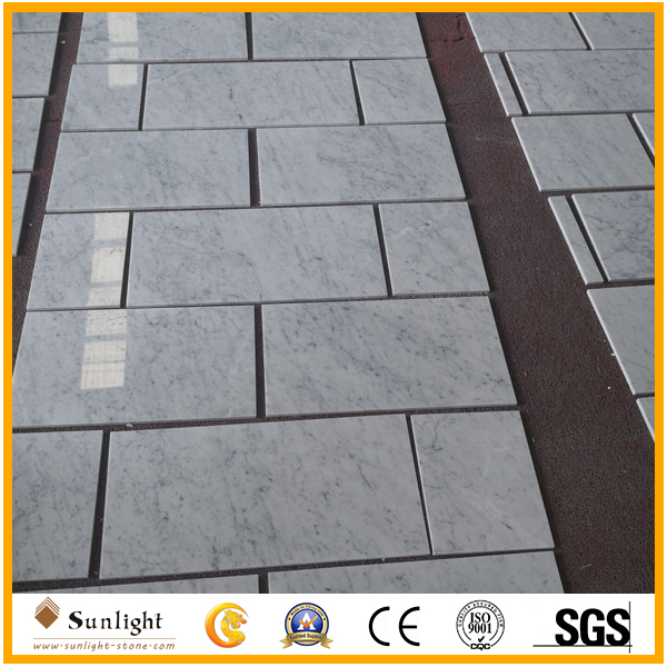 High Polished Carrara White Marble Ti
