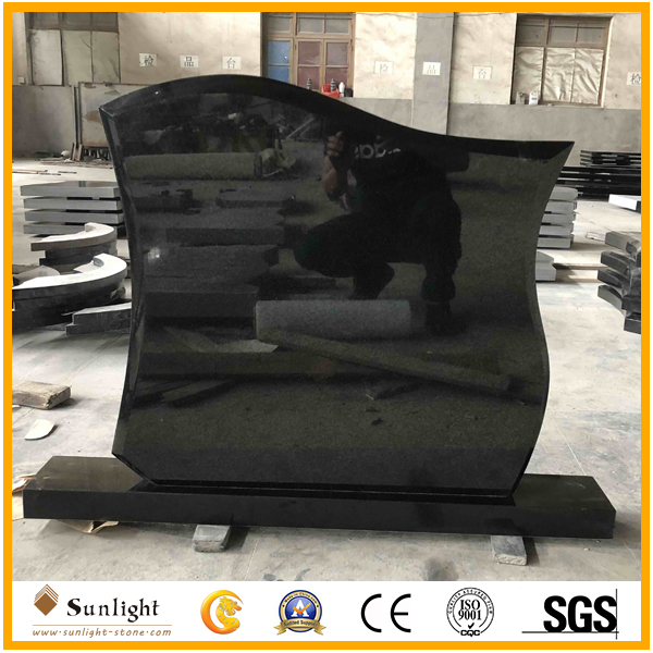 india black granite headstone/monumen