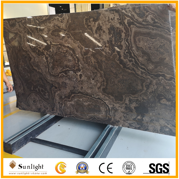 Obama Wooden Vein Marble slabs/Brown 
