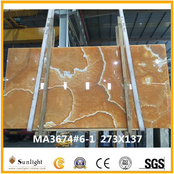 yellow orange onyx slabs