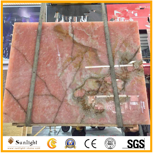 pink onyx slabs