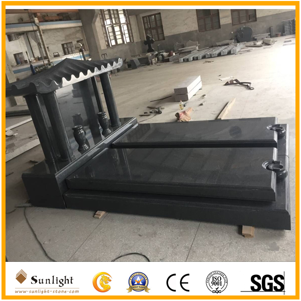 G654 Padang Dark Granite tombstone