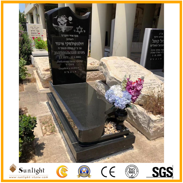 Customize Shanxi Black Granite Monume