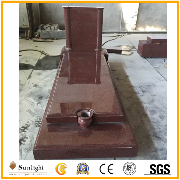 India red grantie tombstone