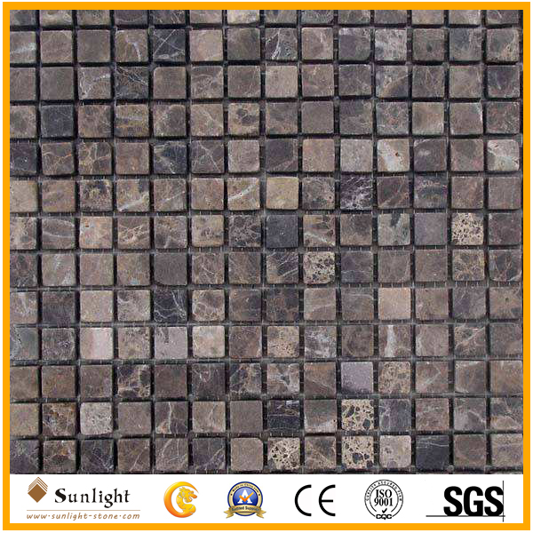 simple emperador dark marble mosaic t