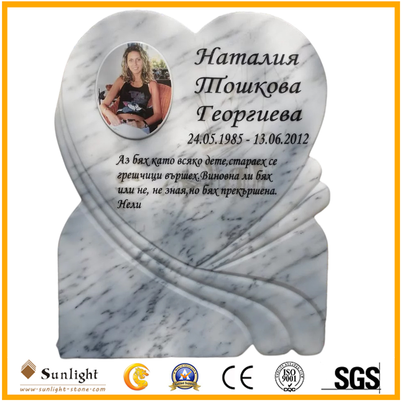 White Marble Tombstone Factory Direct